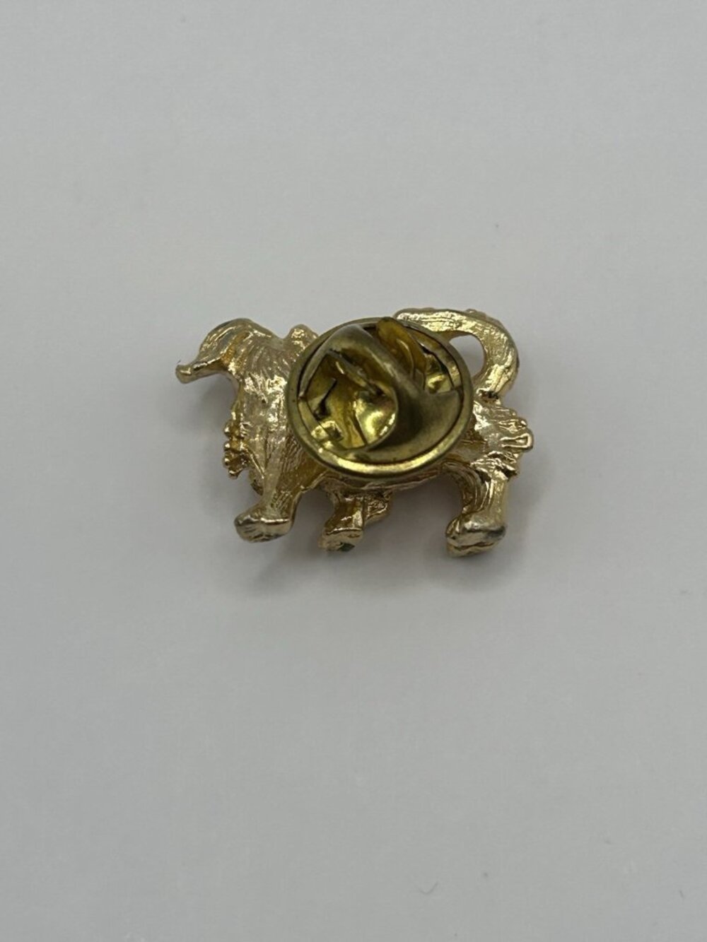 Vintage Dog Brooch Gold Tone Pin Pekingese Havanese Japanese Chin Shiz Tsu - Picture 4 of 6
